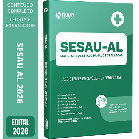 Apostila SESAU AL 2026 Assistente em Saúde - Enfermagem