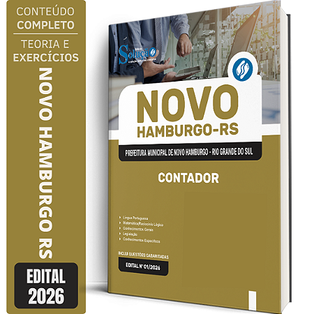 Apostila Prefeitura de Novo Hamburgo RS 2026 - Contador