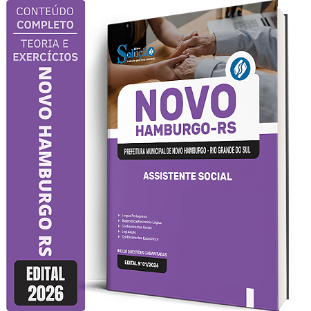 Apostila Prefeitura de Novo Hamburgo RS 2026 - Assistente Social AS