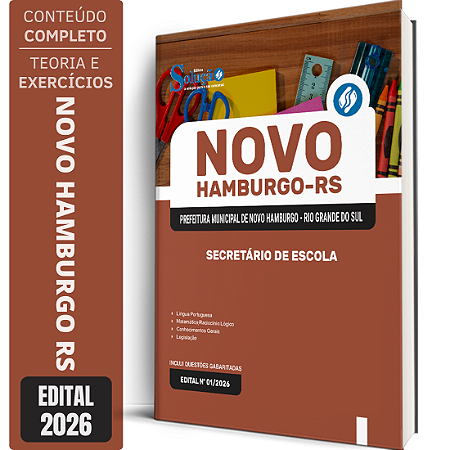 Apostila Prefeitura de Novo Hamburgo RS 2026 - Secretário de Escola