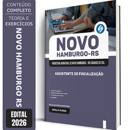 Apostila Prefeitura de Novo Hamburgo RS 2026 - Assistente de Fiscalização