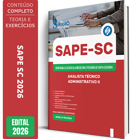 Apostila SAPE SC 2026 - Analista Técnico Administrativo 2