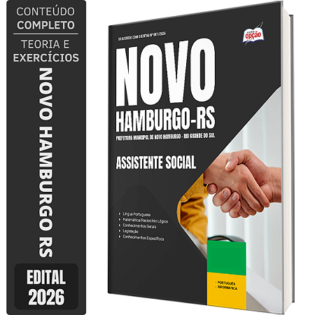 Apostila Prefeitura de Novo Hamburgo RS 2026 - Assistente Social AS