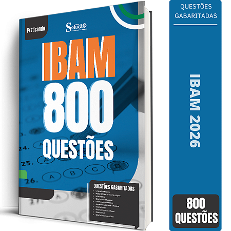 Caderno de Questões IBAM - 800 Questões Gabaritadas