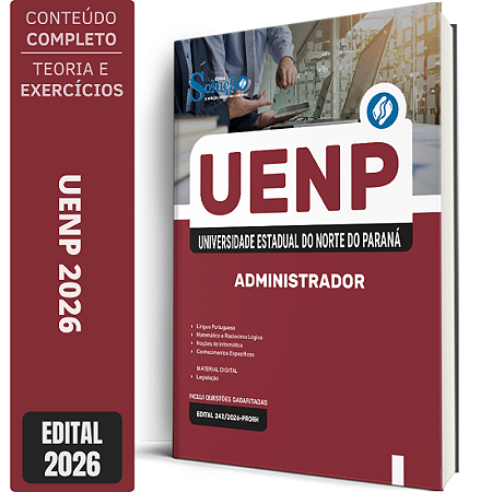 Apostila UENP 2026 Agente Universitário Profissional - Administrador