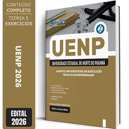 Apostila UENP 2026 Agente Universitário de Execução - Técnico em Enfermagem