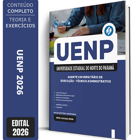 Apostila UENP 2026 Agente Universitário de Execução - Técnico Administrativo