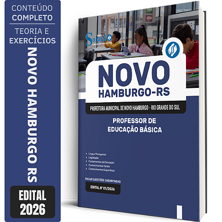Apostila Prefeitura de Novo Hamburgo RS 2026 - Professor de Educação Básica