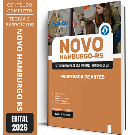 Apostila Prefeitura de Novo Hamburgo RS 2026 - Professor de Artes