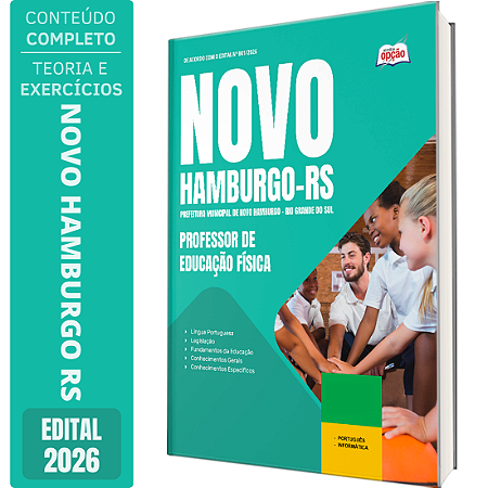 Apostila Prefeitura de Novo Hamburgo RS 2026 - Professor de Educação Física