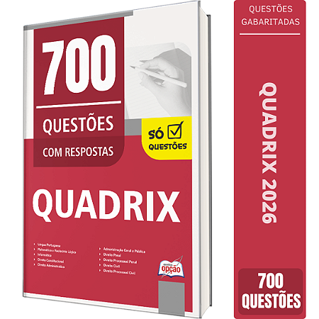 Caderno de Questões Quadrix - 700 Questões Gabaritadas