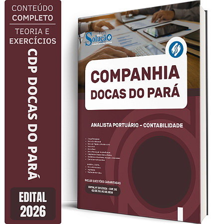 Apostila CDP Docas do Pará 2026 Analista Portuário - Contabilidade