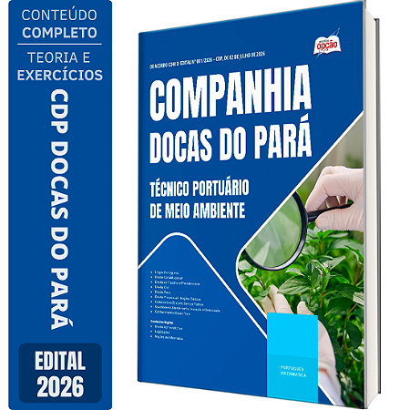 Apostila CDP Docas do Pará 2026 - Técnico Portuário de Meio Ambiente