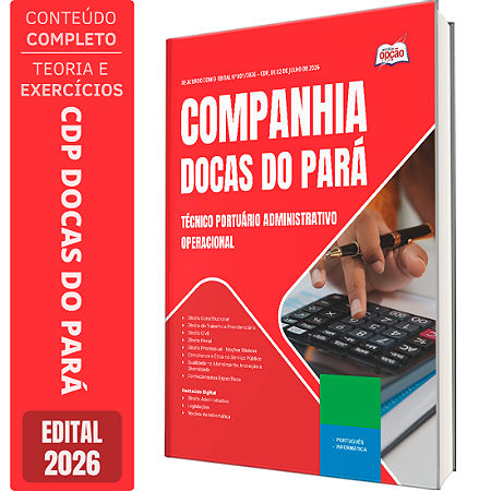 Apostila CDP Docas do Pará 2026 Analista Portuário - Administração