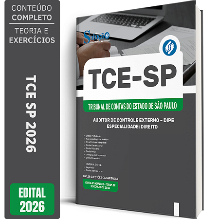 Apostila TCE SP 2026 Auditor de Controle Externo - DIPE - Direito