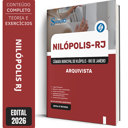 Apostila Câmara de Nilópolis RJ 2026 - Arquivista