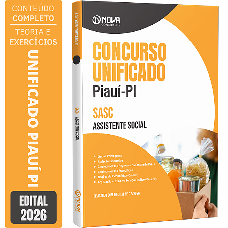 Apostila Unificado PI 2026 Agente Superior de Serviços - Assistente Social