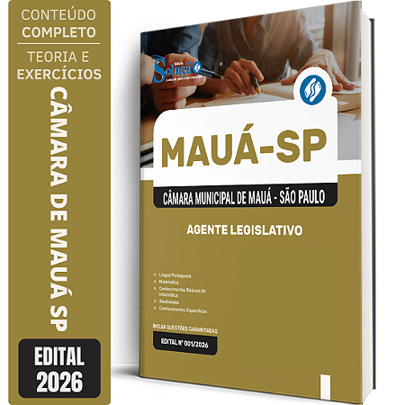 Apostila Câmara de Mauá SP 2026 - Agente Legislativo