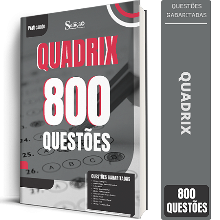 Caderno de Questões Quadrix - 800 Questões Gabaritadas