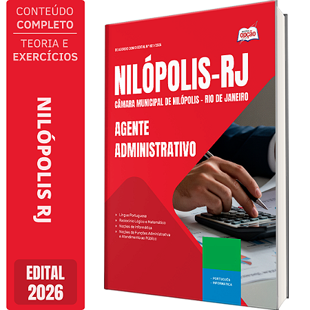Apostila Câmara de Nilópolis RJ 2026 - Agente Administrativo