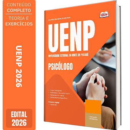 Apostila UENP 2026 Agente Universitário Profissional - Psicólogo