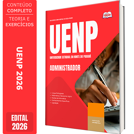 Apostila UENP 2026 Agente Universitário Profissional - Administrador