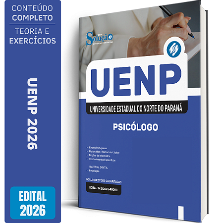 Apostila UENP 2026 Agente Universitário Profissional - Psicólogo