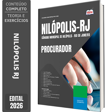 Apostila Câmara de Nilópolis RJ 2026 - Procurador