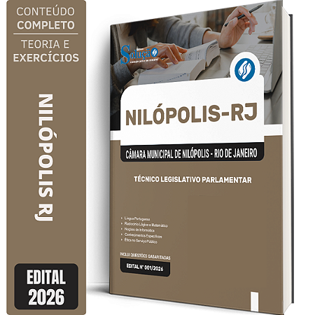 Apostila Câmara de Nilópolis RJ 2026 - Técnico Legislativo Parlamentar