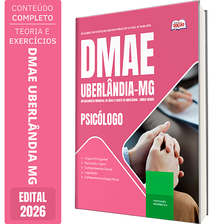 Apostila DMAE Uberlândia MG 2026 - Psicólogo