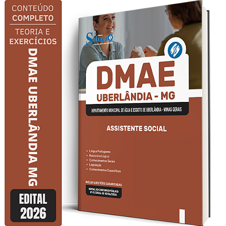 Apostila DMAE Uberlândia MG 2026 - Assistente Social