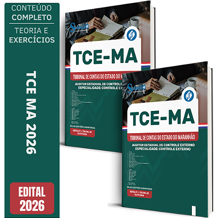 Apostila TCE MA 2026 Auditor Estadual de Controle Externo - Especialidade: Controle Externo