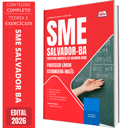Apostila SME Salvador BA 2026 - Professor Língua Estrangeira Inglês