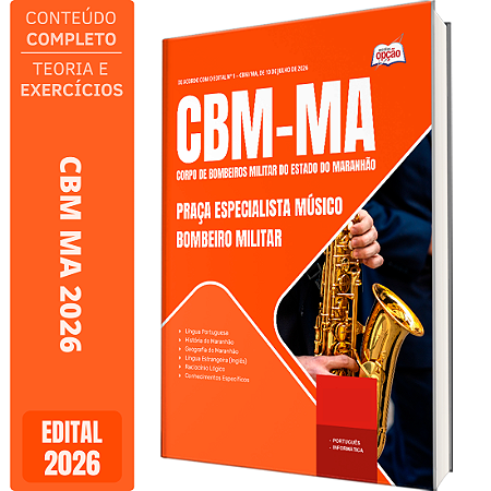 Apostila CBM MA 2026 - Praça Especialista Músico Bombeiro Militar