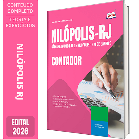 Apostila Câmara de Nilópolis RJ 2026 - Contador