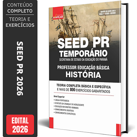 Apostila SEED PR 2026 Professor de Educação Básica - História