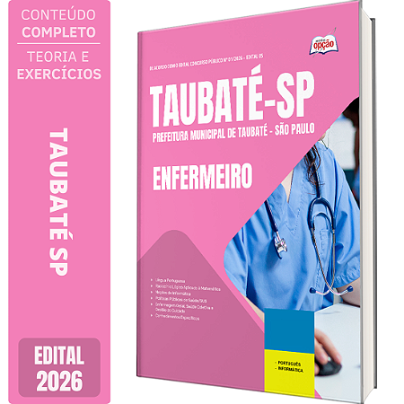 Apostila Prefeitura de Taubaté SP 2026 - Enfermeiro