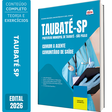 Apostila Prefeitura de Taubaté SP 2026 - Agente Comunitário de Saúde