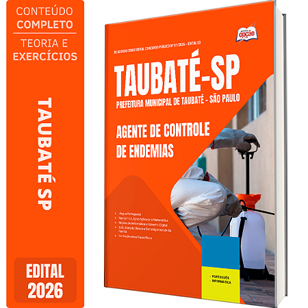 Apostila Prefeitura de Taubaté SP 2026 - Agente Controle de Endemias
