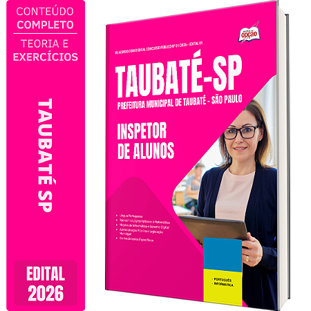 Apostila Prefeitura de Taubaté SP 2026 - Inspetor de Alunos