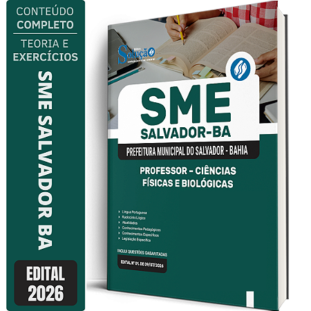 Apostila SME Salvador BA 2026 Professor - Ciências Físicas e Biológicas