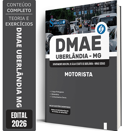 Apostila DMAE Uberlândia MG 2026 - Motorista