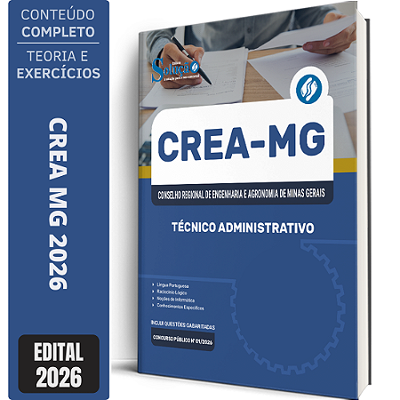 Apostila CREA MG 2026 - Técnico Administrativo