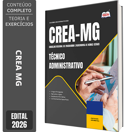 Apostila CREA MG 2026 - Técnico Administrativo