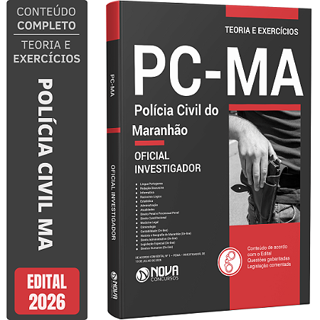 Apostila PC MA 2026 - Oficial Investigador de Polícia