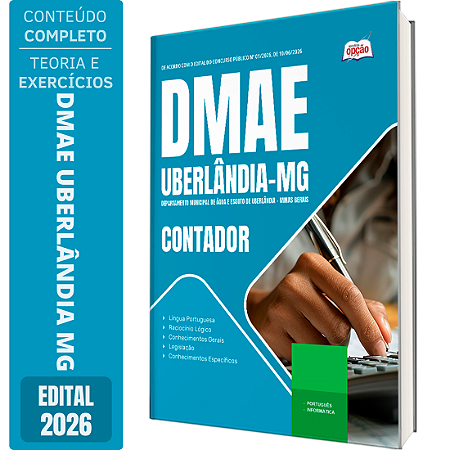 Apostila DMAE Uberlândia MG 2026 - Contador