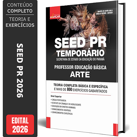 Apostila SEED PR 2026 Professor de Educação Básica - Arte