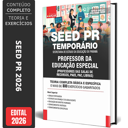 Apostila SEED PR 2026 Professor de Educação Especial