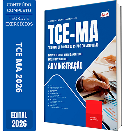 Apostila TCE MA 2026 Analista Estadual de Apoio ao Controle Externo - Especialidade: Administração