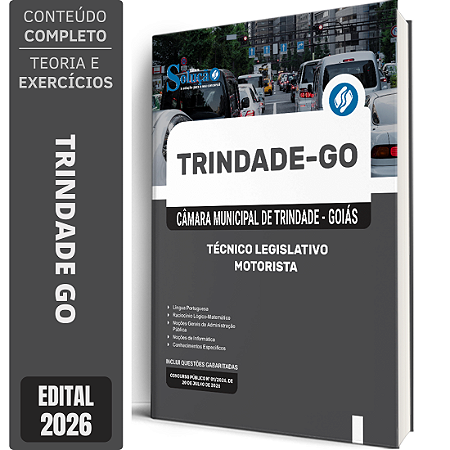 Apostila Câmara de Trindade GO 2026 Técnico Legislativo - Motorista